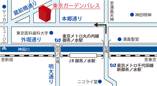 東京ガーデンパレス地図